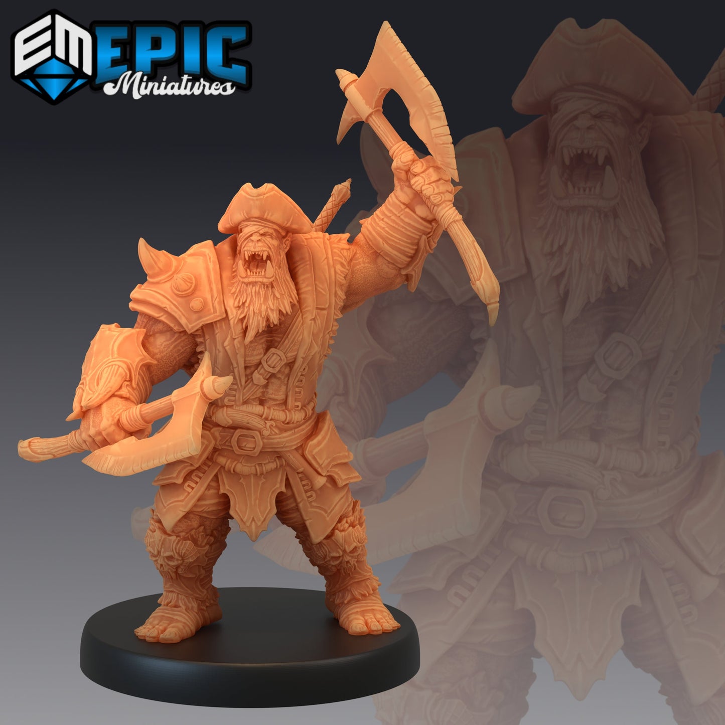 Orc Pirate Captain - Epic Miniatures
