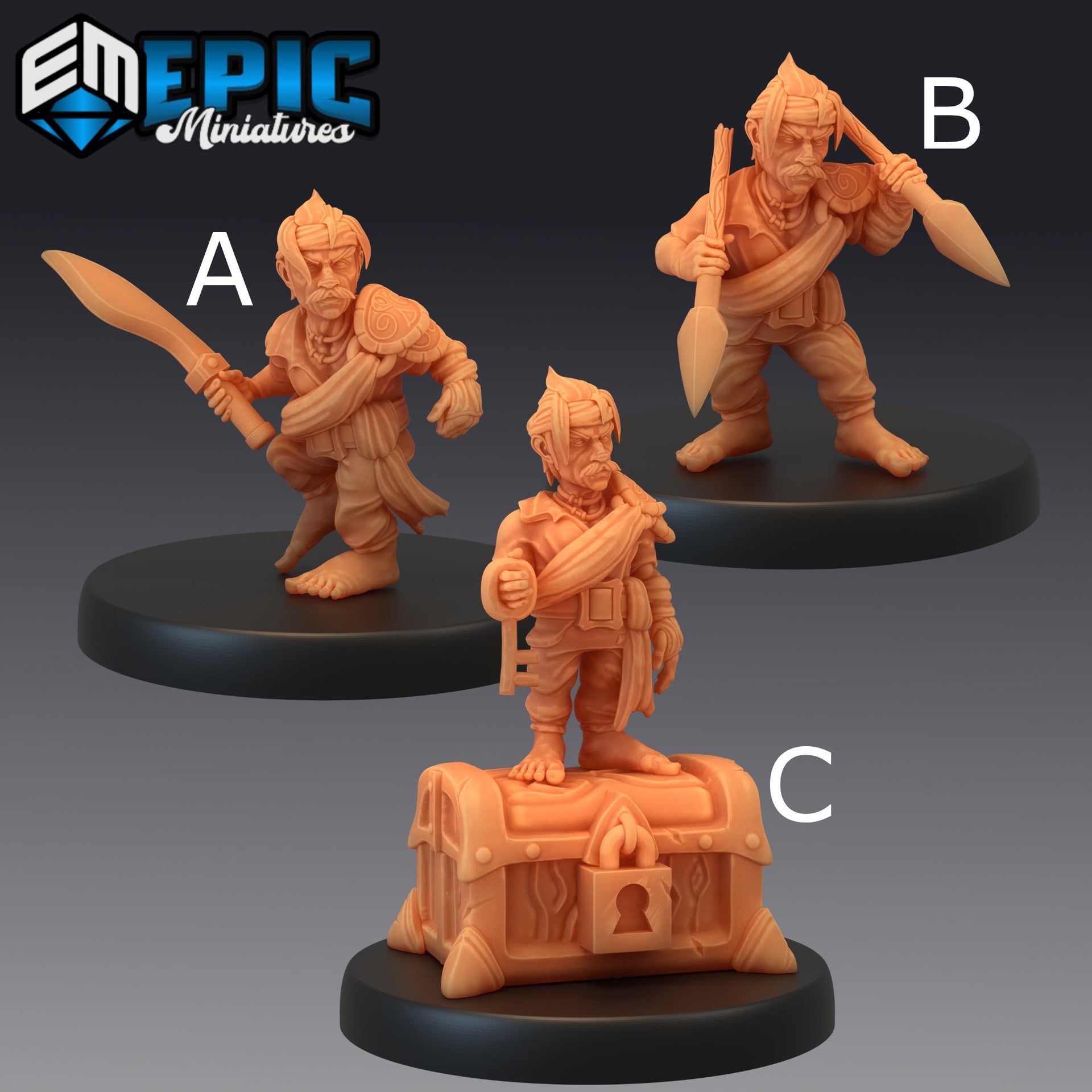 Gnome Pirate - Epic Miniatures