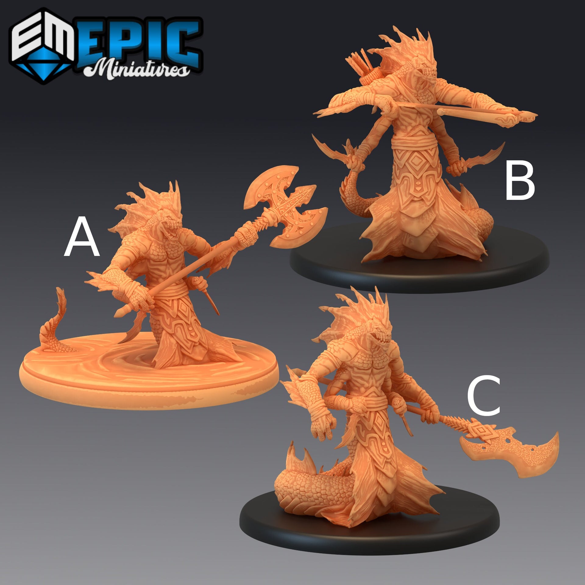 Marsh Naga - Epic Miniatures