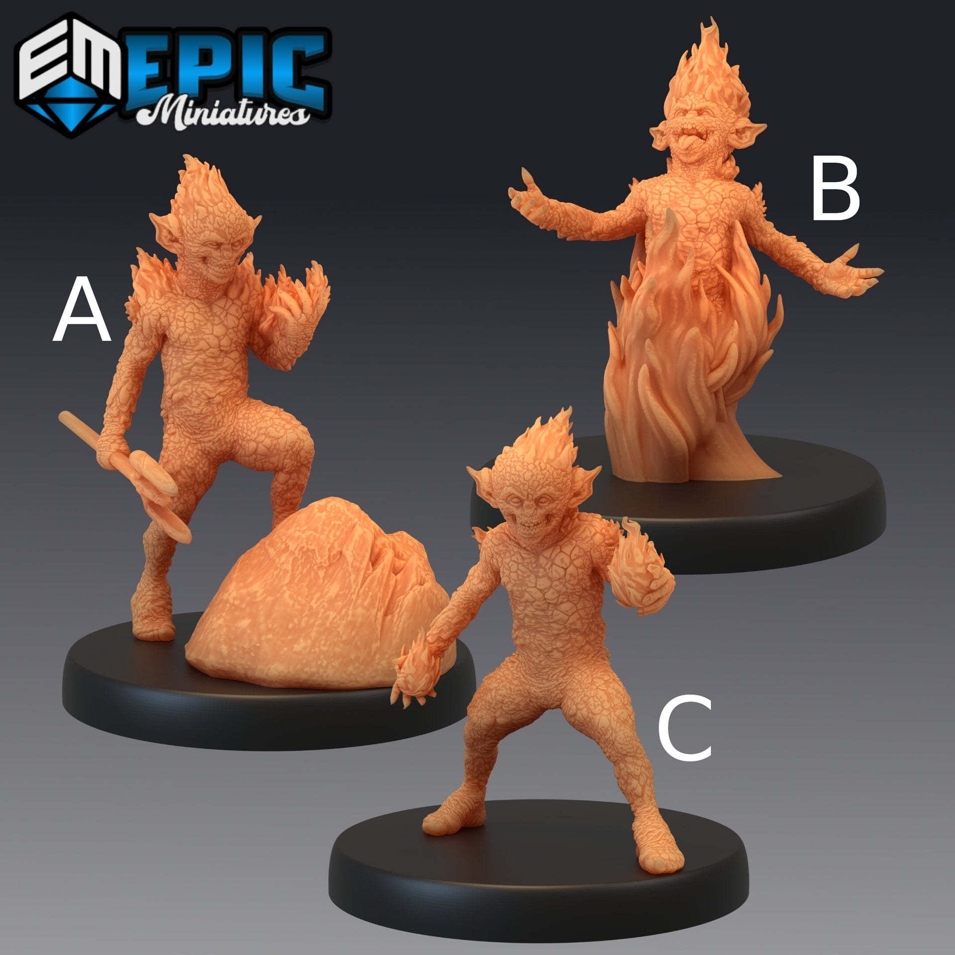 Fire Mephit - Epic Miniatures