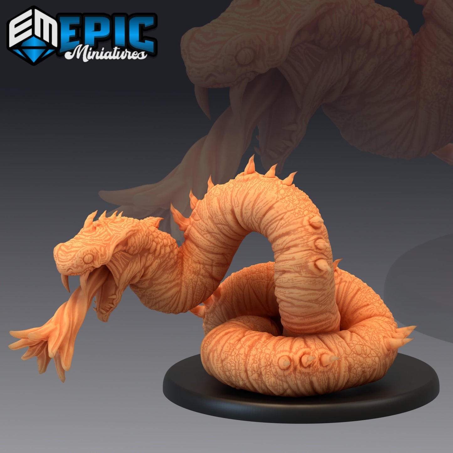 Giant Sand Snake - Epic Miniatures