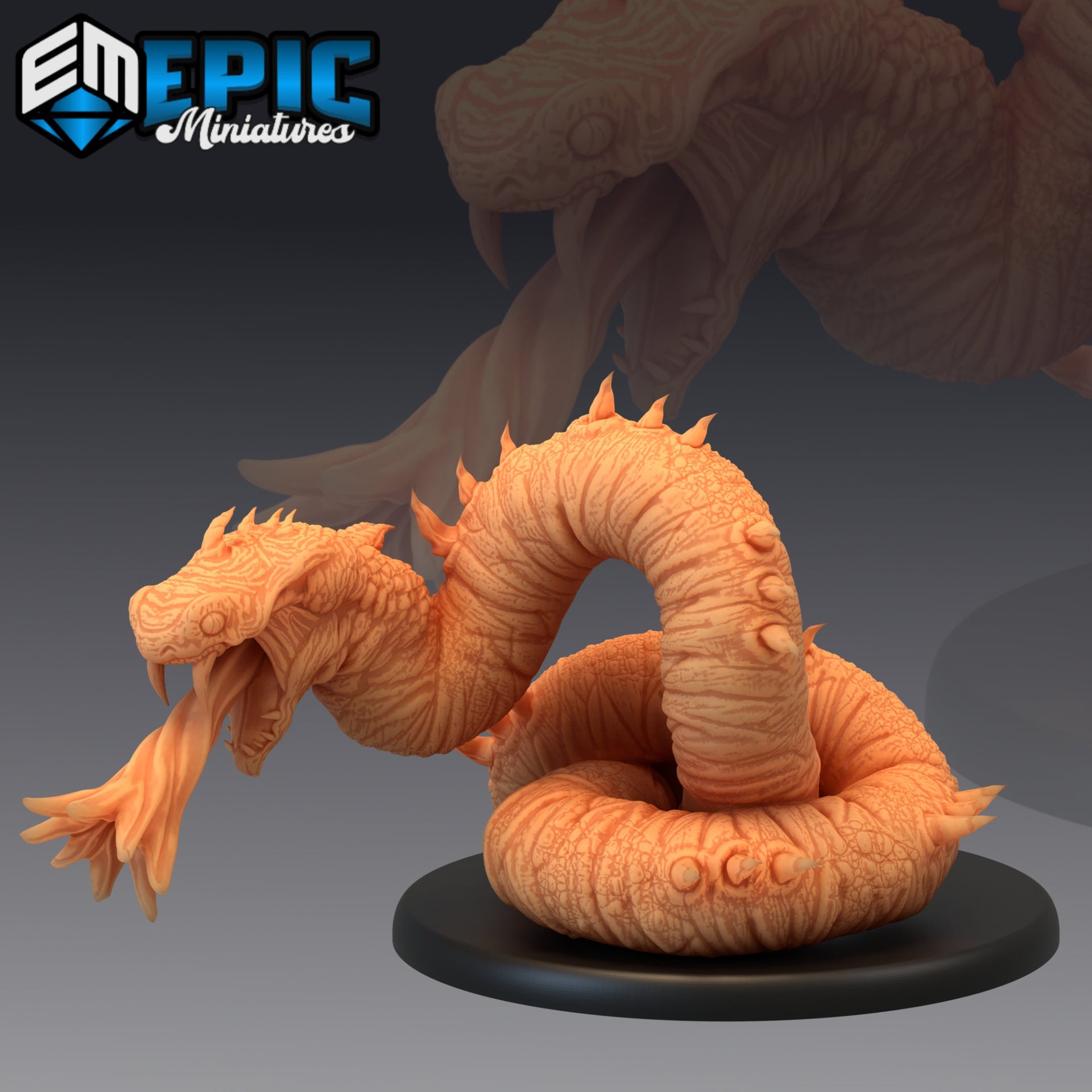Giant Sand Snake - Epic Miniatures