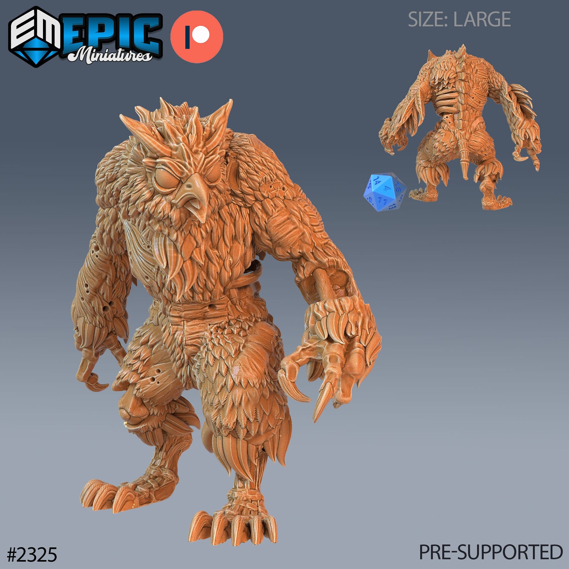 Zombie Owlbear - Epic Miniatures
