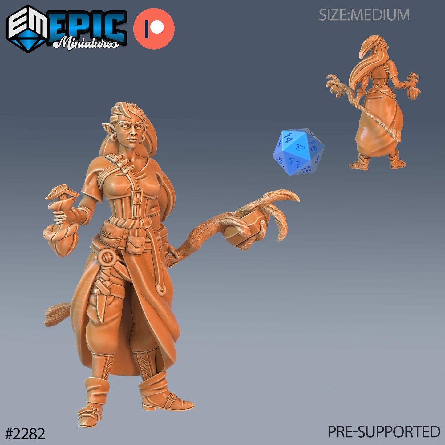 Elven Earth Druid - Epic Miniatures