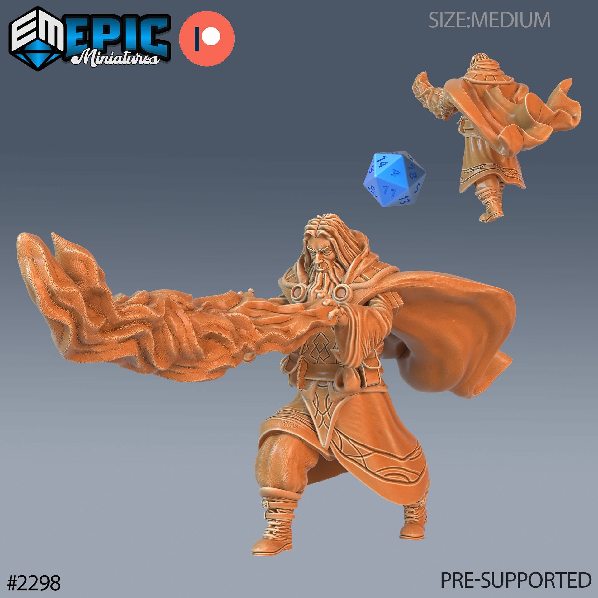 Wizard Adventurer - Epic Miniatures