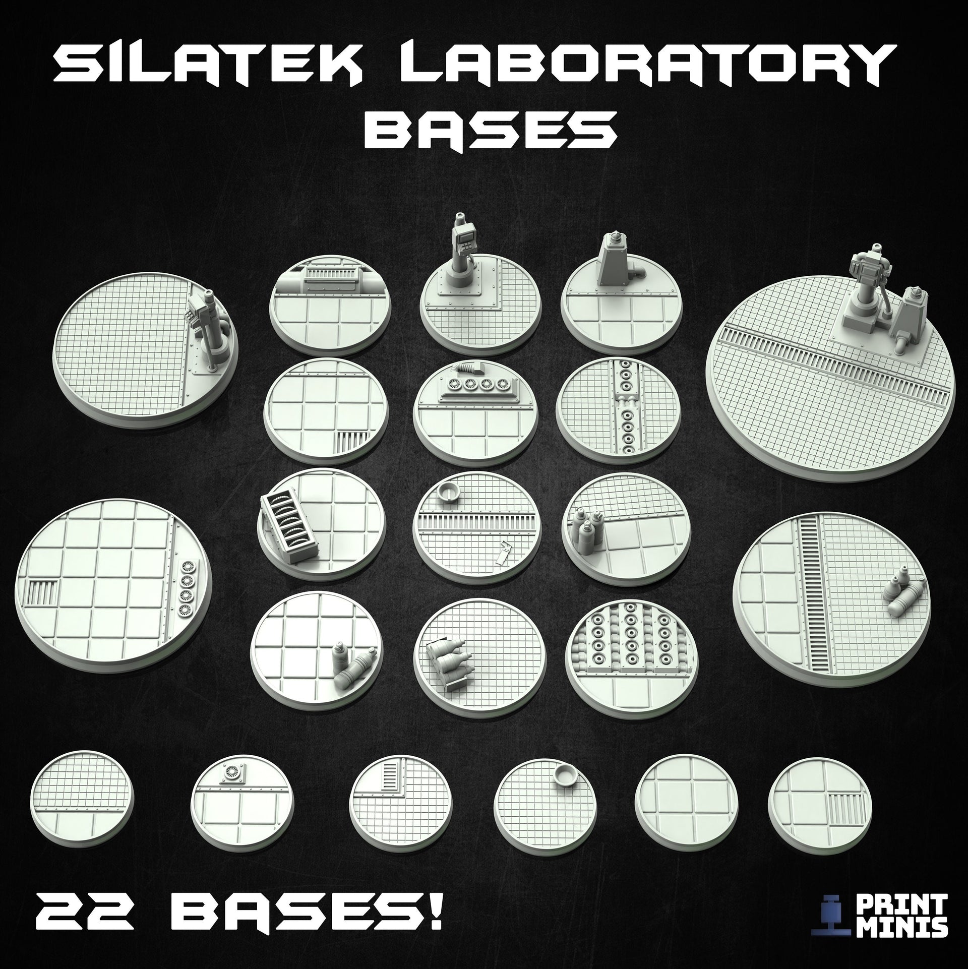 Silatek Laboratory Bases - Print Minis