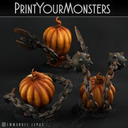 Skull Pumpkins - Print Your Monsters