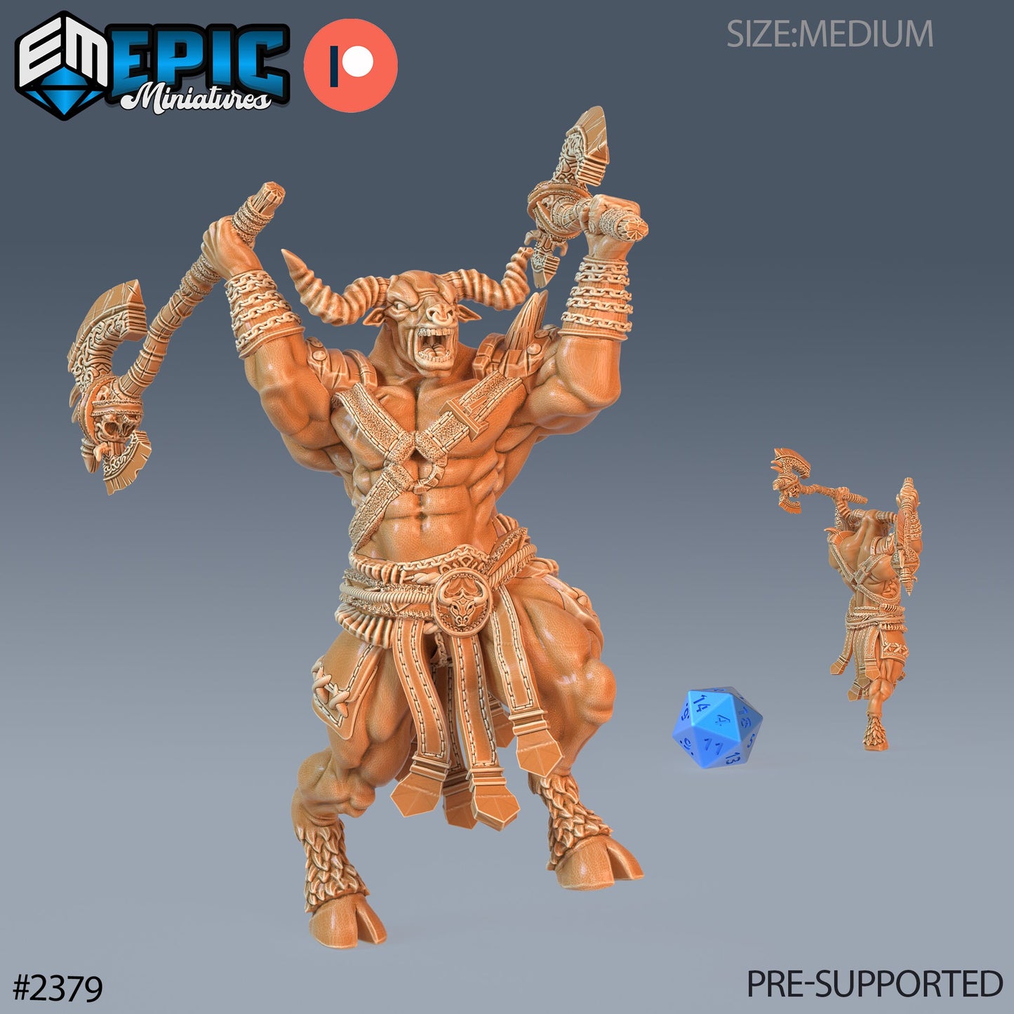 Minotaur Adventurer- Epic Miniatures
