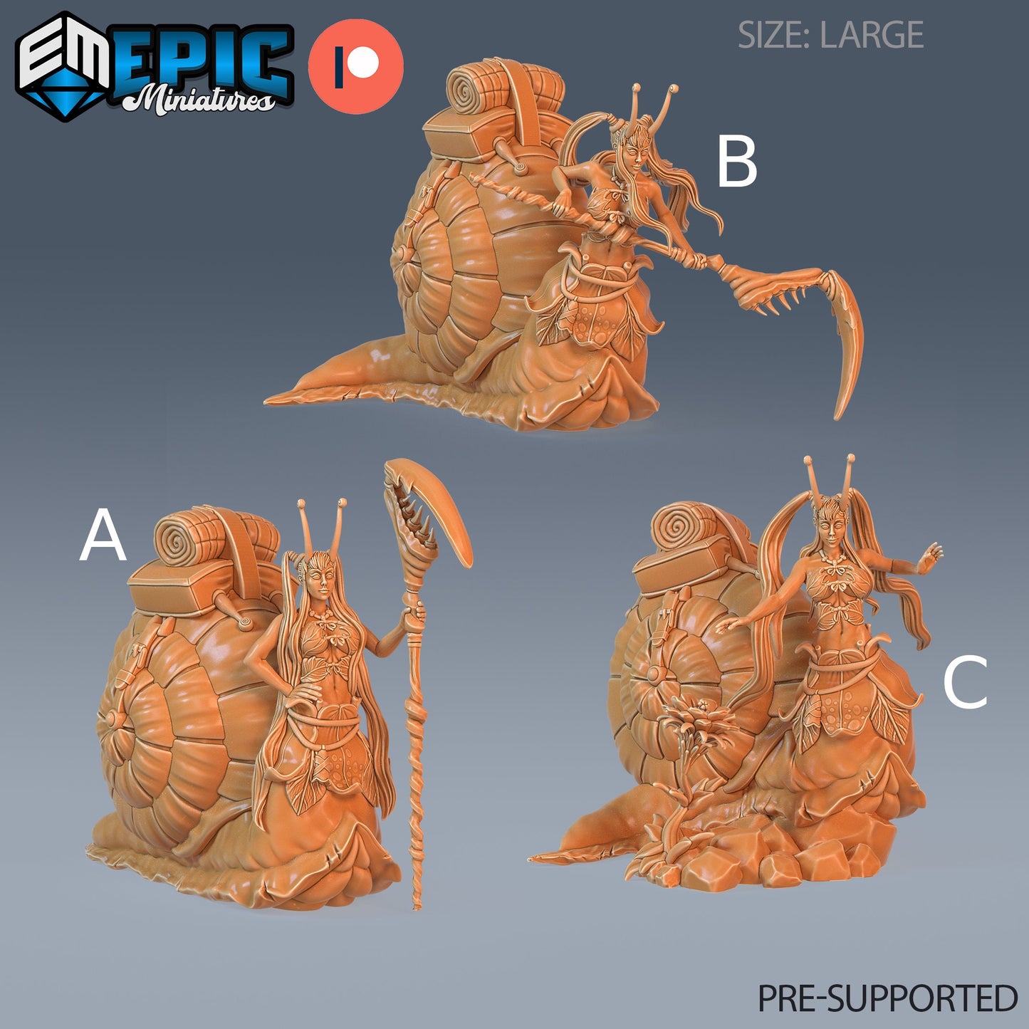 Snail Girl- Epic Miniatures