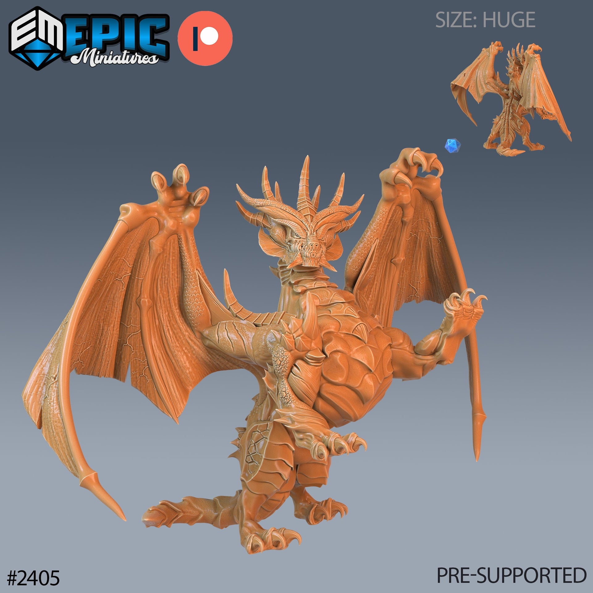 Gray Dragon - Epic Miniatures