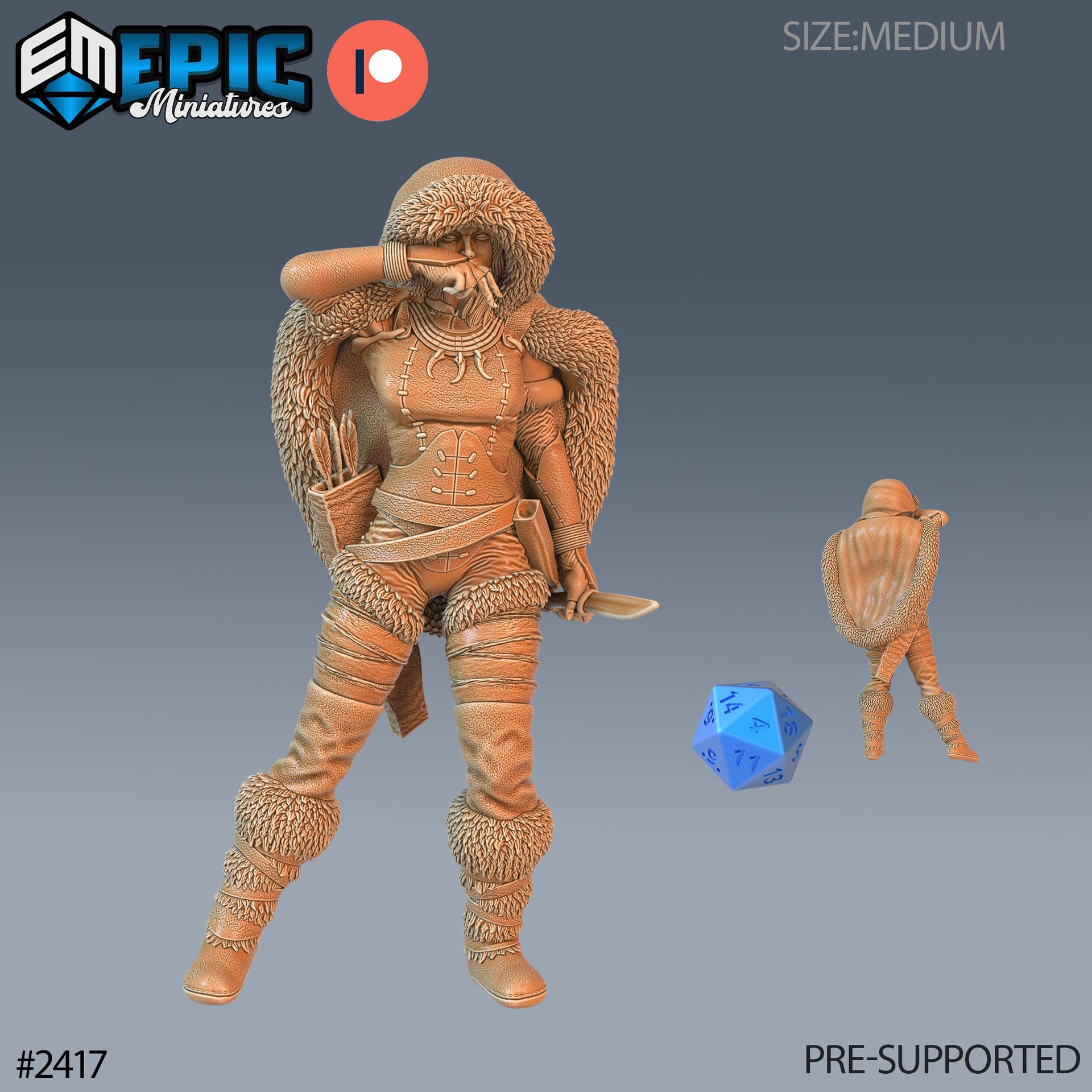 Northern Tribes Warrior - Epic Miniatures