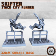 Skifter, Stack City Runner - Print Minis
