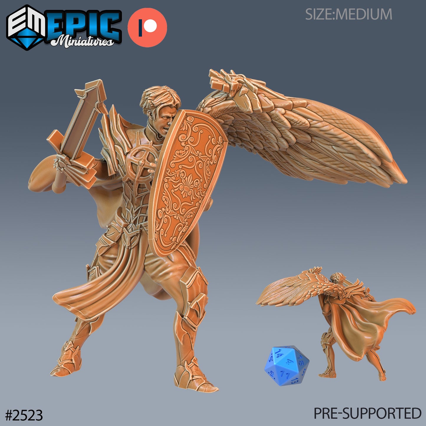 Half Angel Paladin - Epic Miniatures