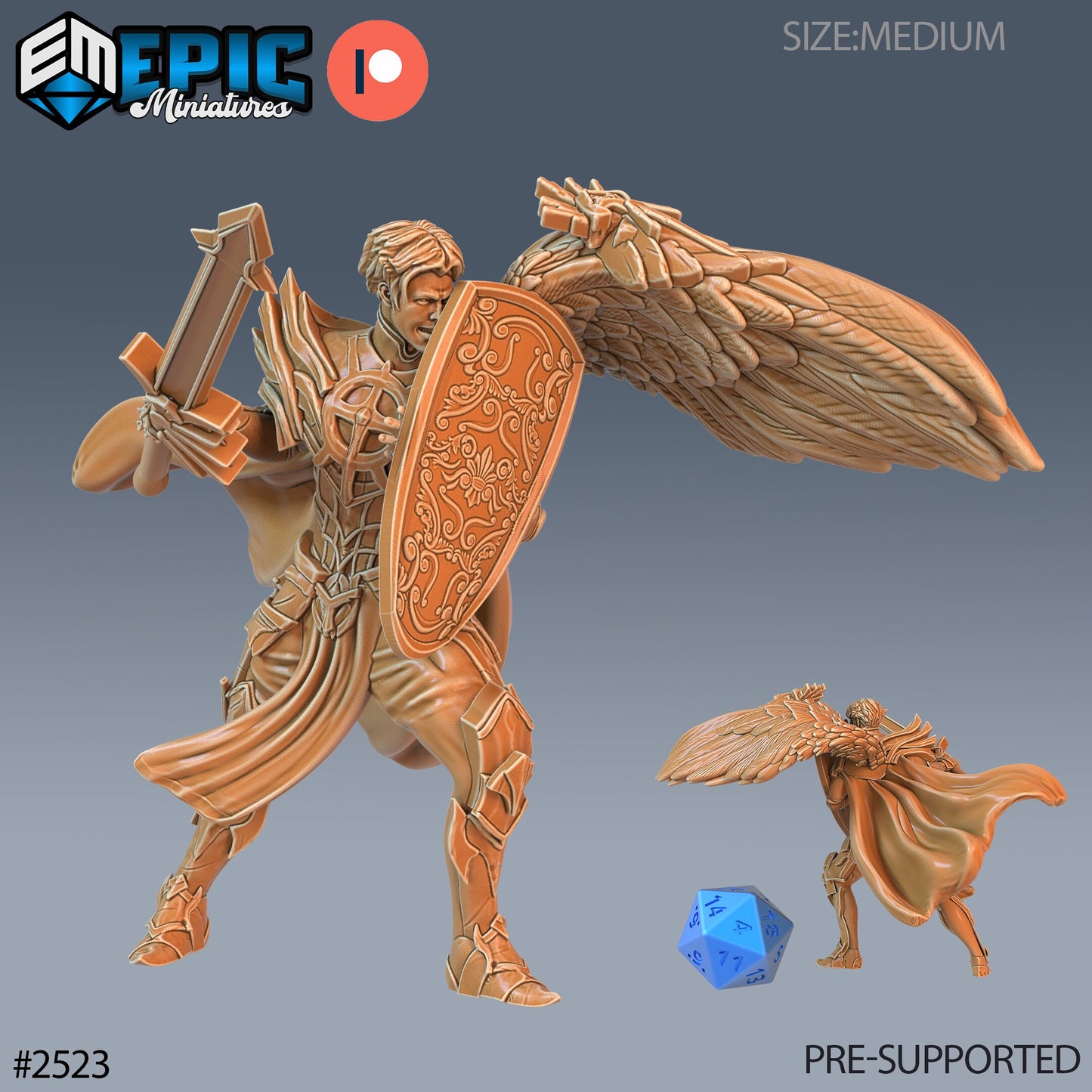 Half Angel Paladin - Epic Miniatures