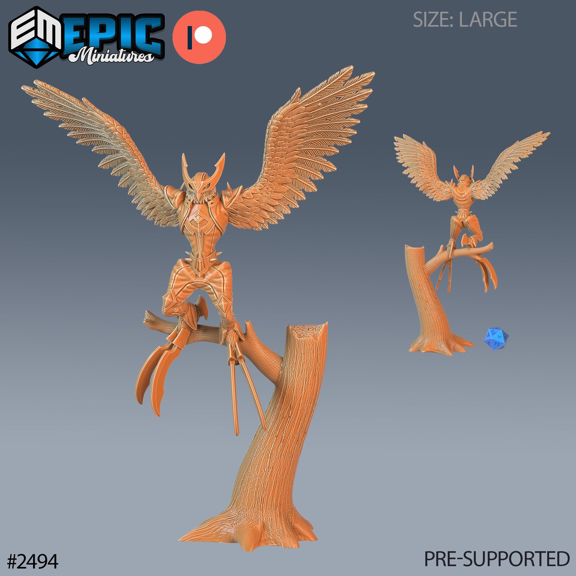 Owl Harpy - Epic Miniatures