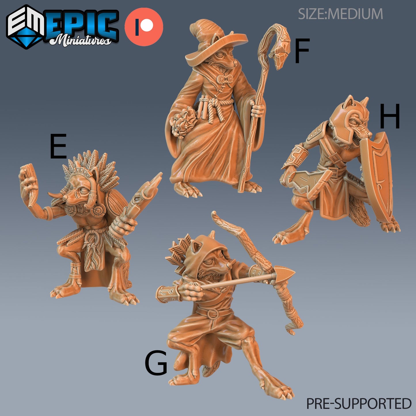 Fox Folk Tribe - Epic Miniatures