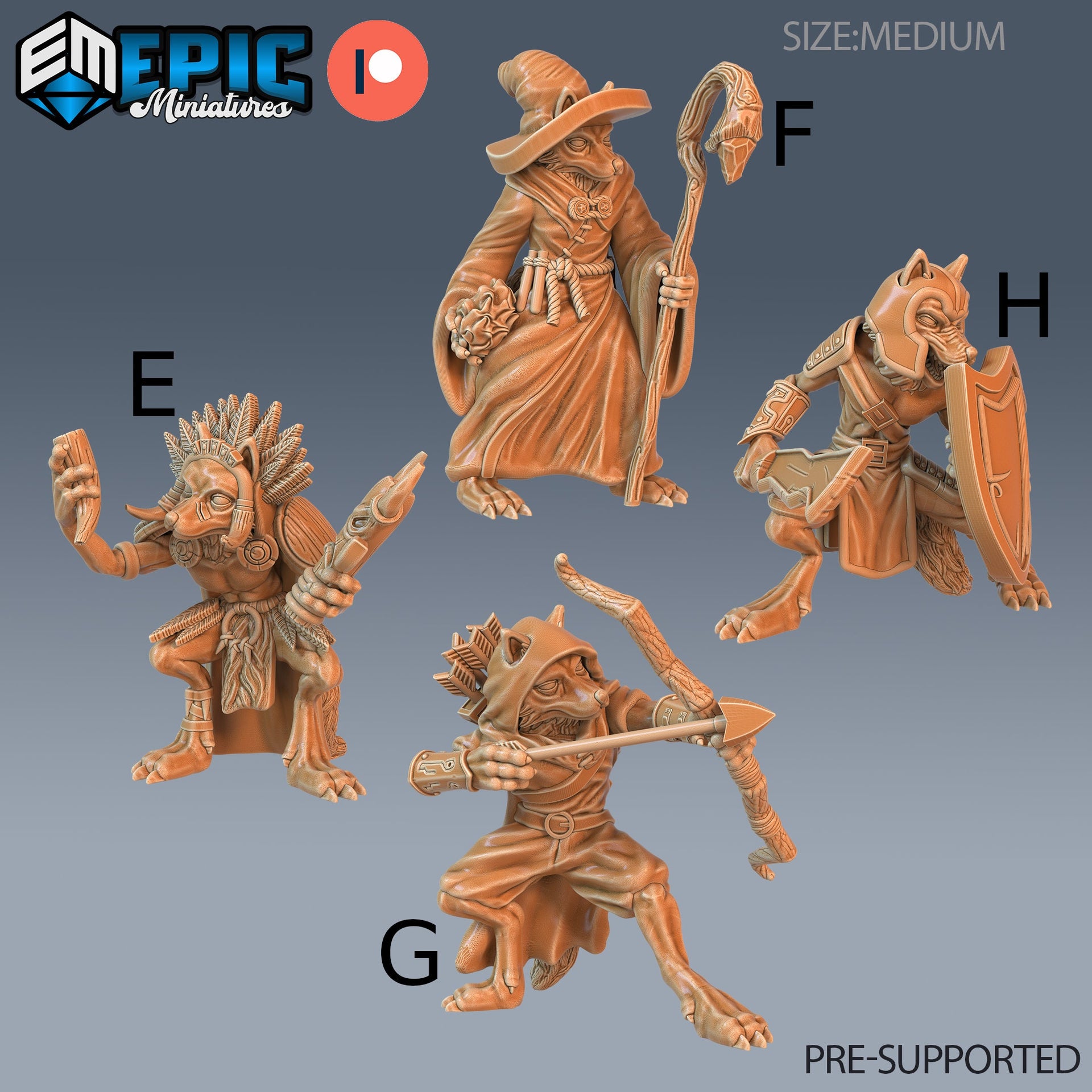 Fox Folk Tribe - Epic Miniatures