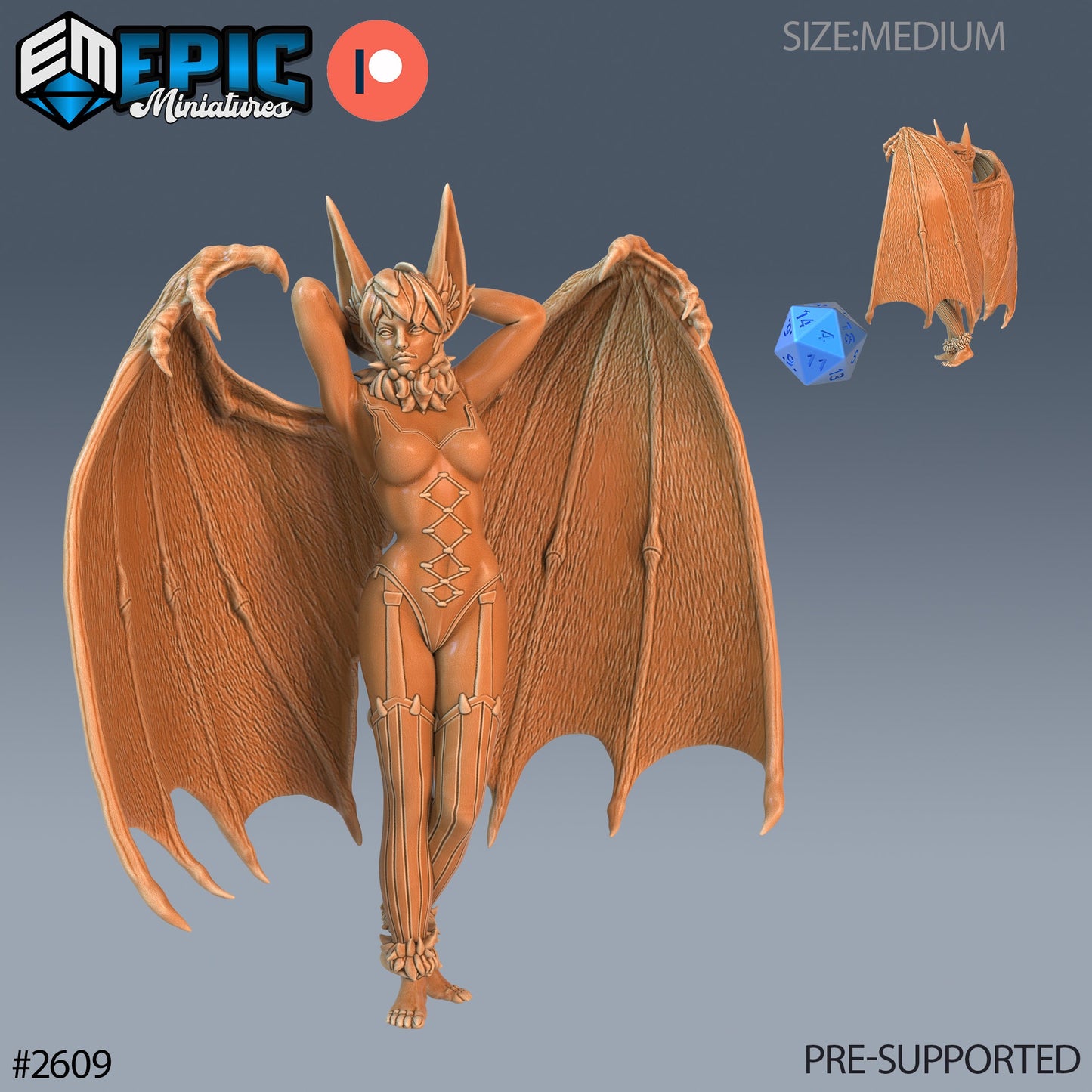 Bat Succubus - Epic Miniatures
