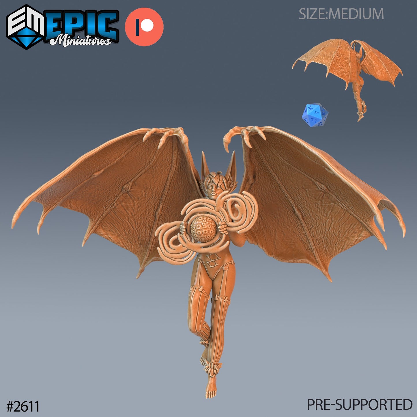 Bat Succubus - Epic Miniatures