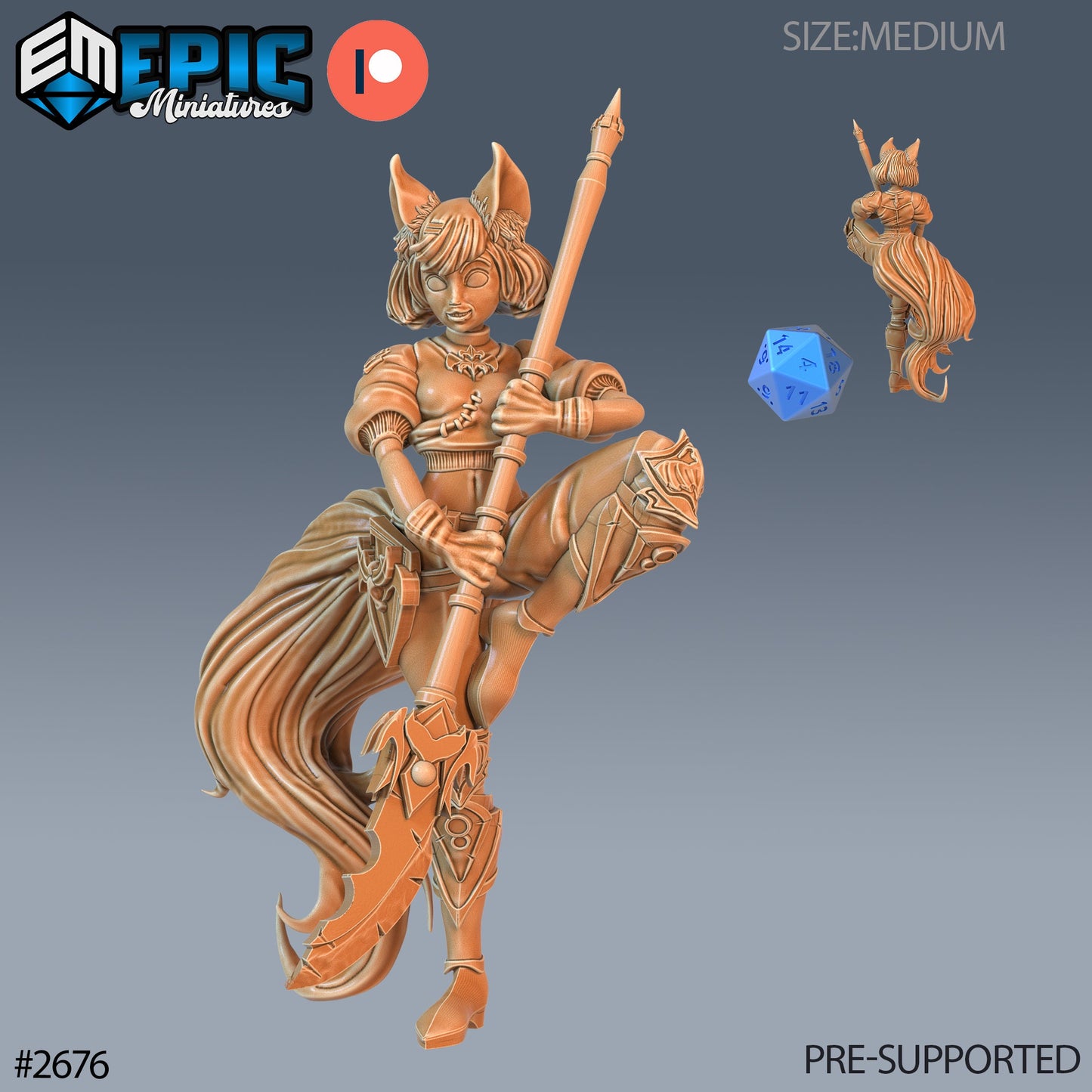 Fennec Fox Girl - Epic Miniatures