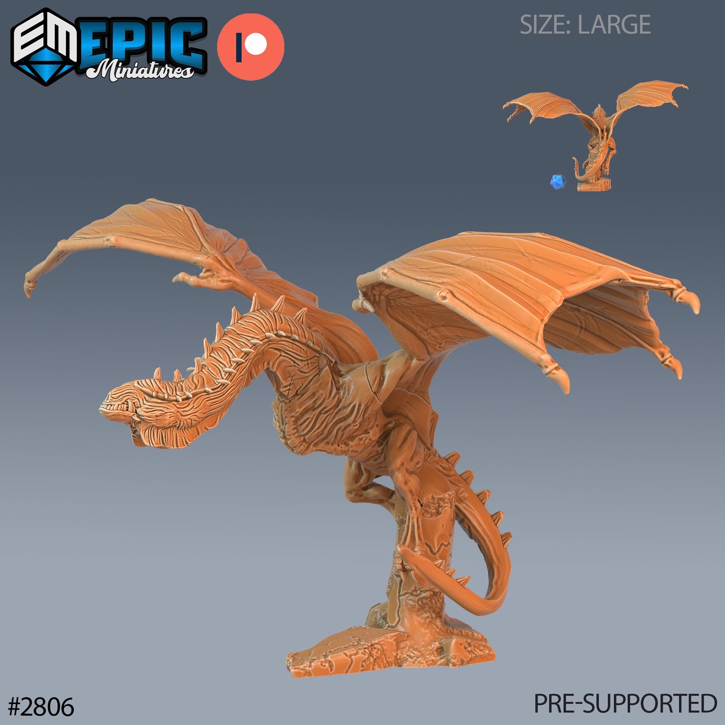 Cave Wyvern - Epic Miniatures