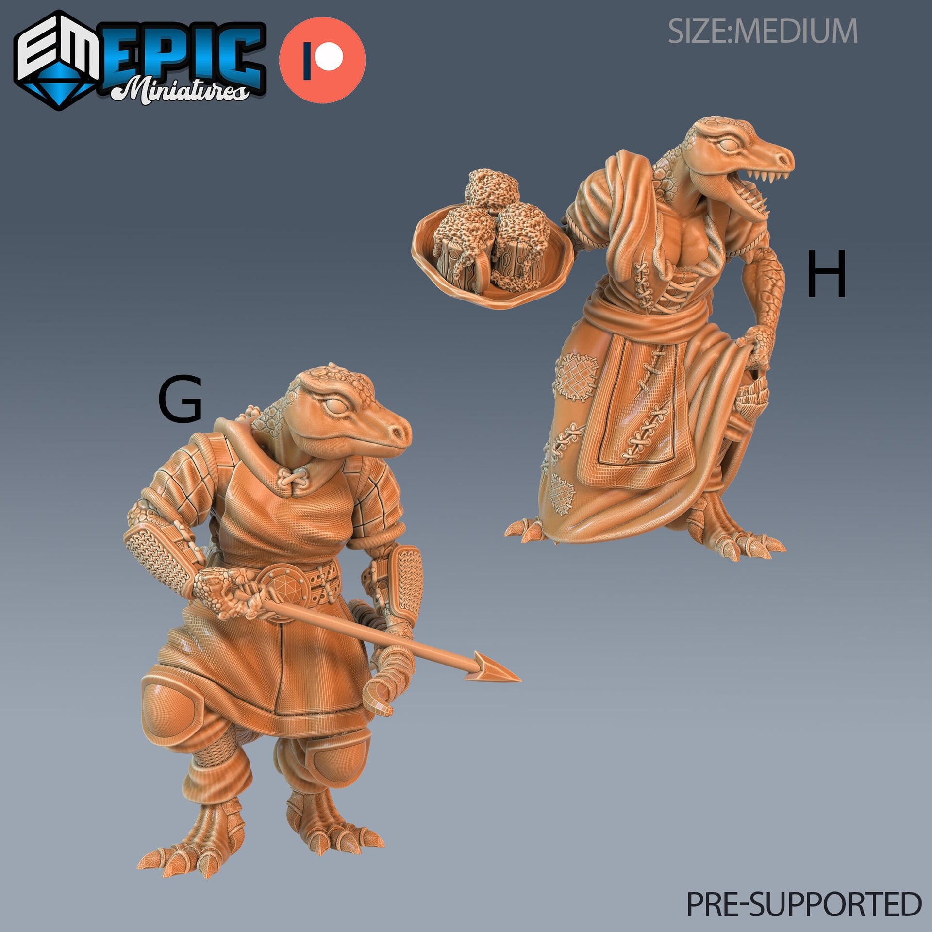 Lizardman Tribe - Epic Miniatures