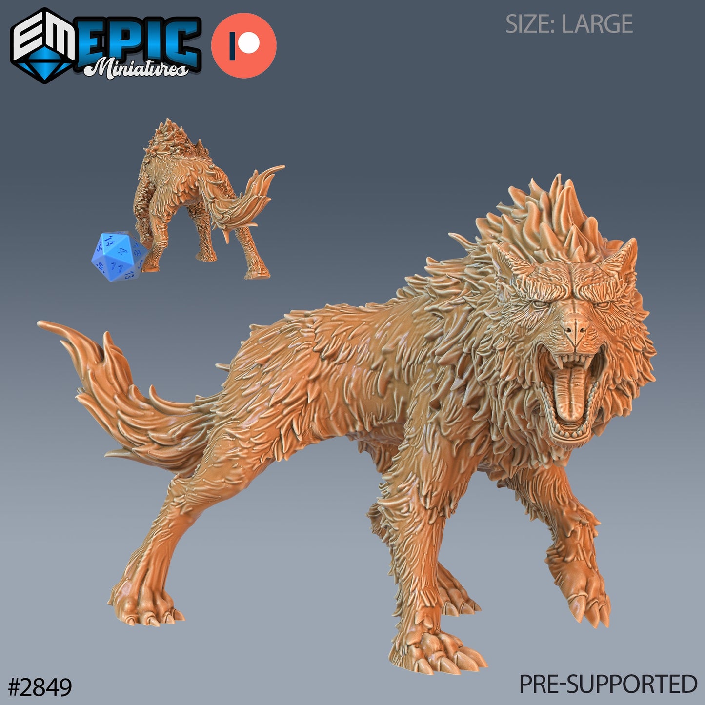 Fenrir Wolf - Epic Miniatures