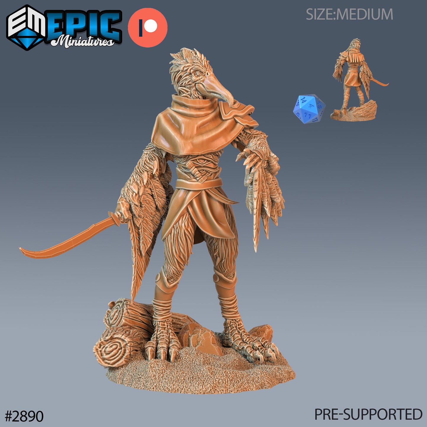 Bird folk Pelican - Epic Miniatures