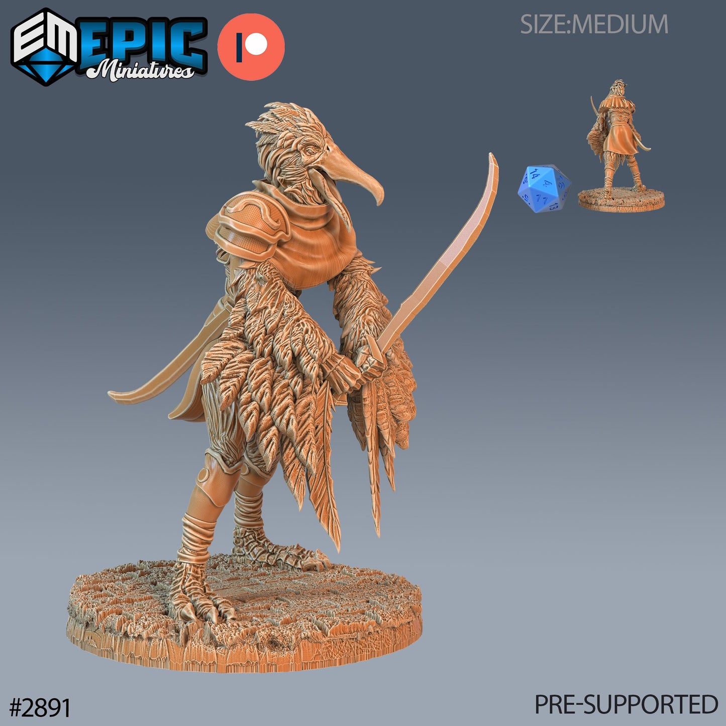 Bird folk Pelican - Epic Miniatures