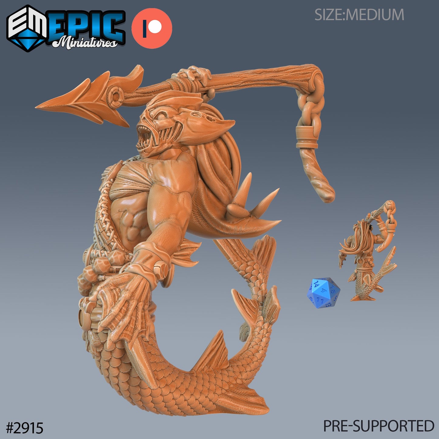 Merman warrior - Epic Miniatures