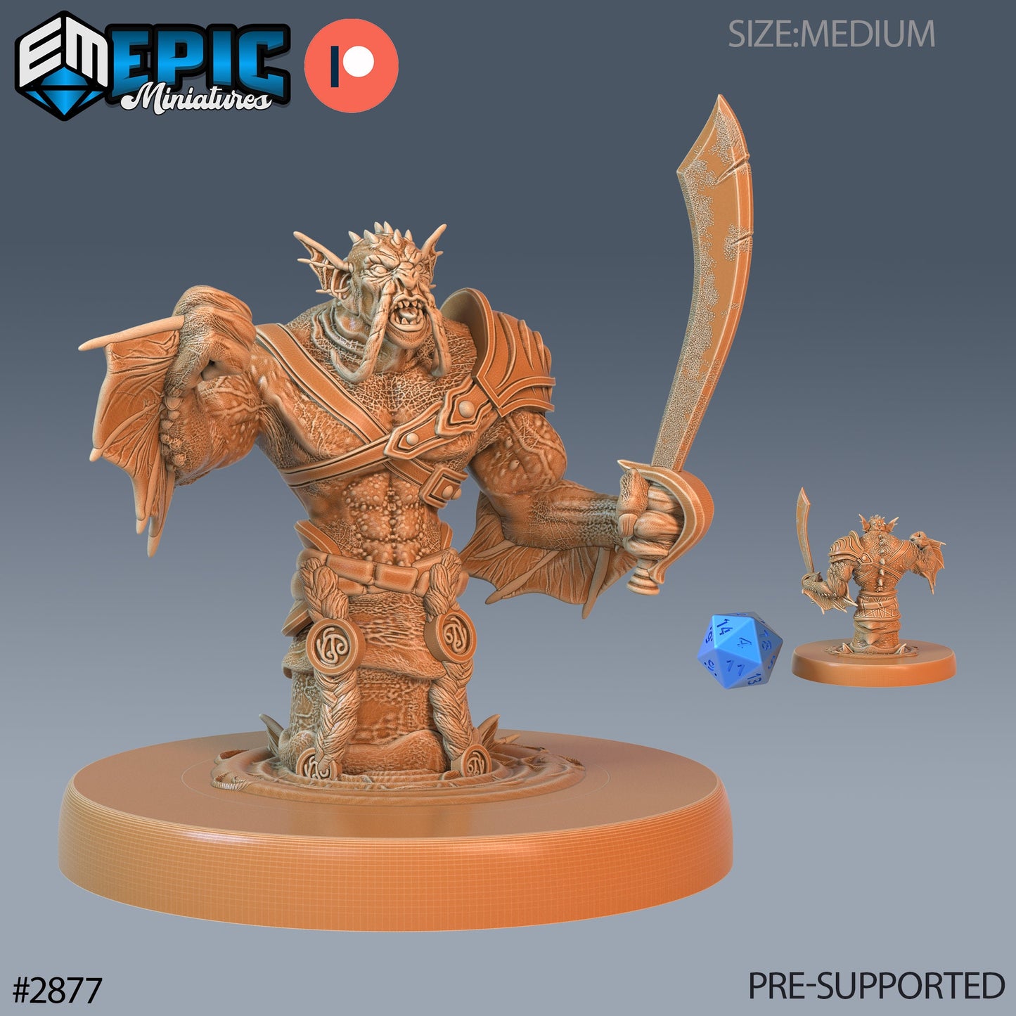 Seahorse Merman- Epic Miniatures