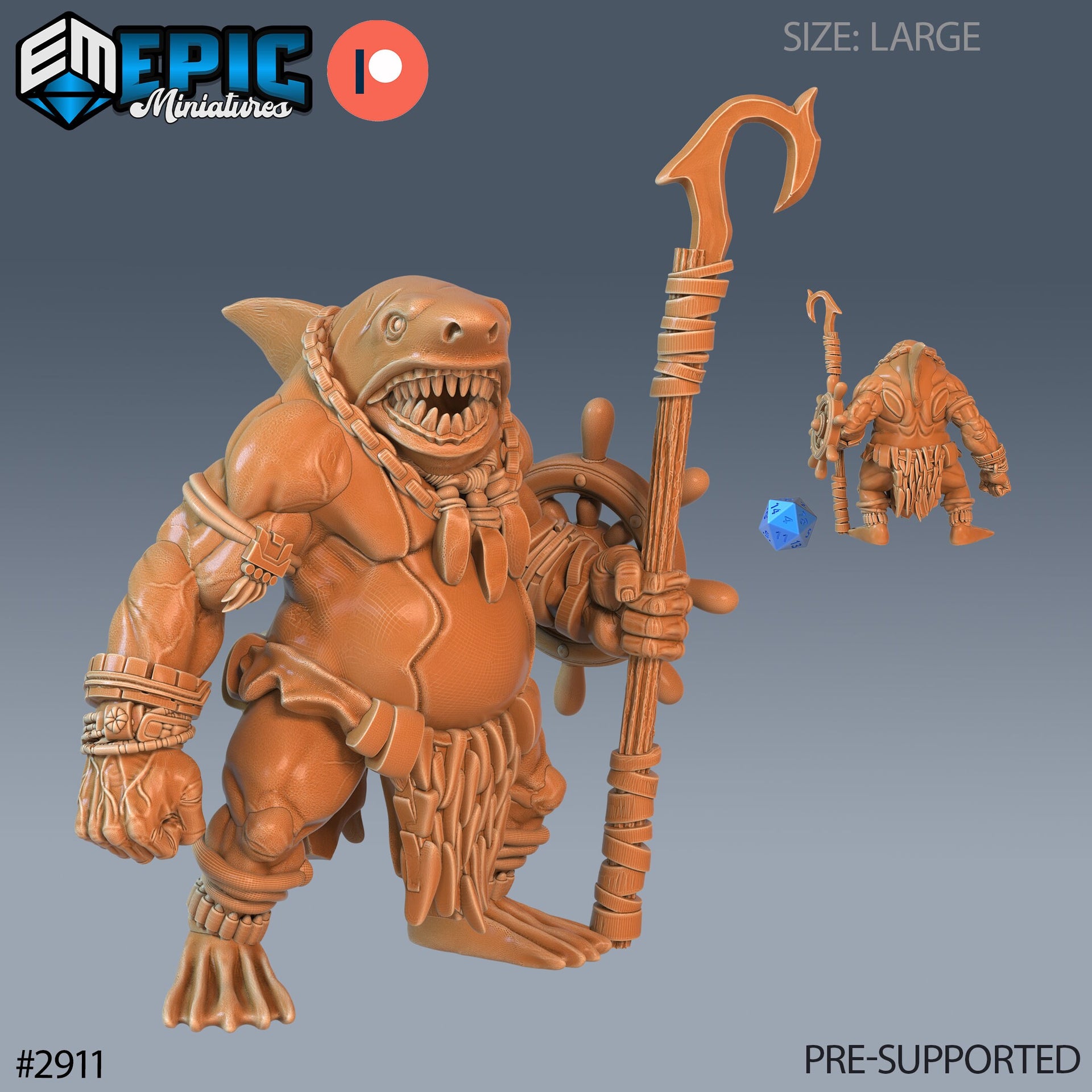 Shark Folk Brute - Epic Miniatures