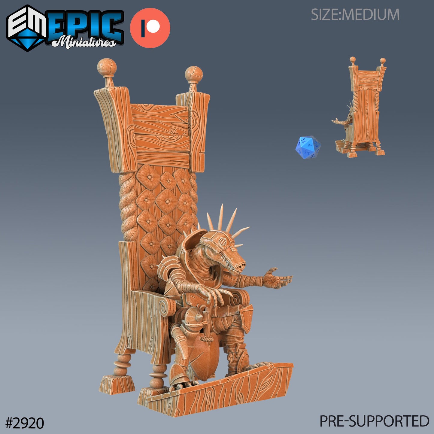 Kobold Comander - Epic Miniatures | Pathfinder | 28mm | 32mm | Lizardmen