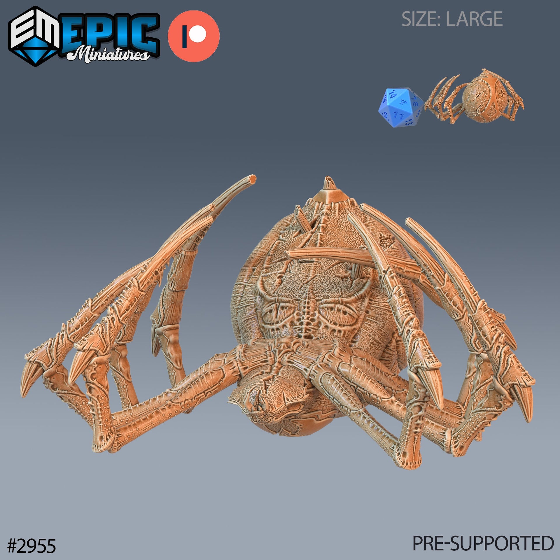 Giant Dungeon Spider - Epic Miniatures | Goblin Caves | 28mm | 32mm | Cave