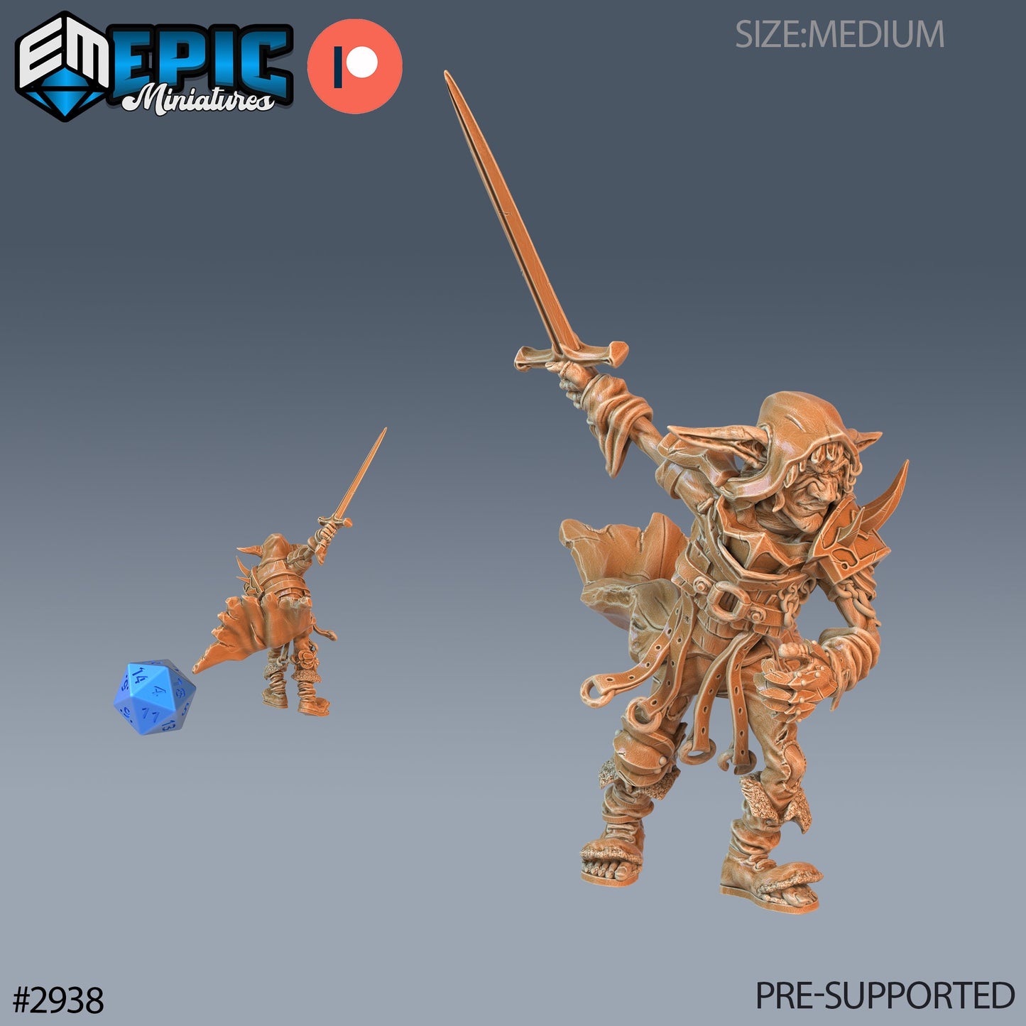 Half Goblin Bandit - Epic Miniatures | Pathfinder | 28mm | 32mm | Fighter