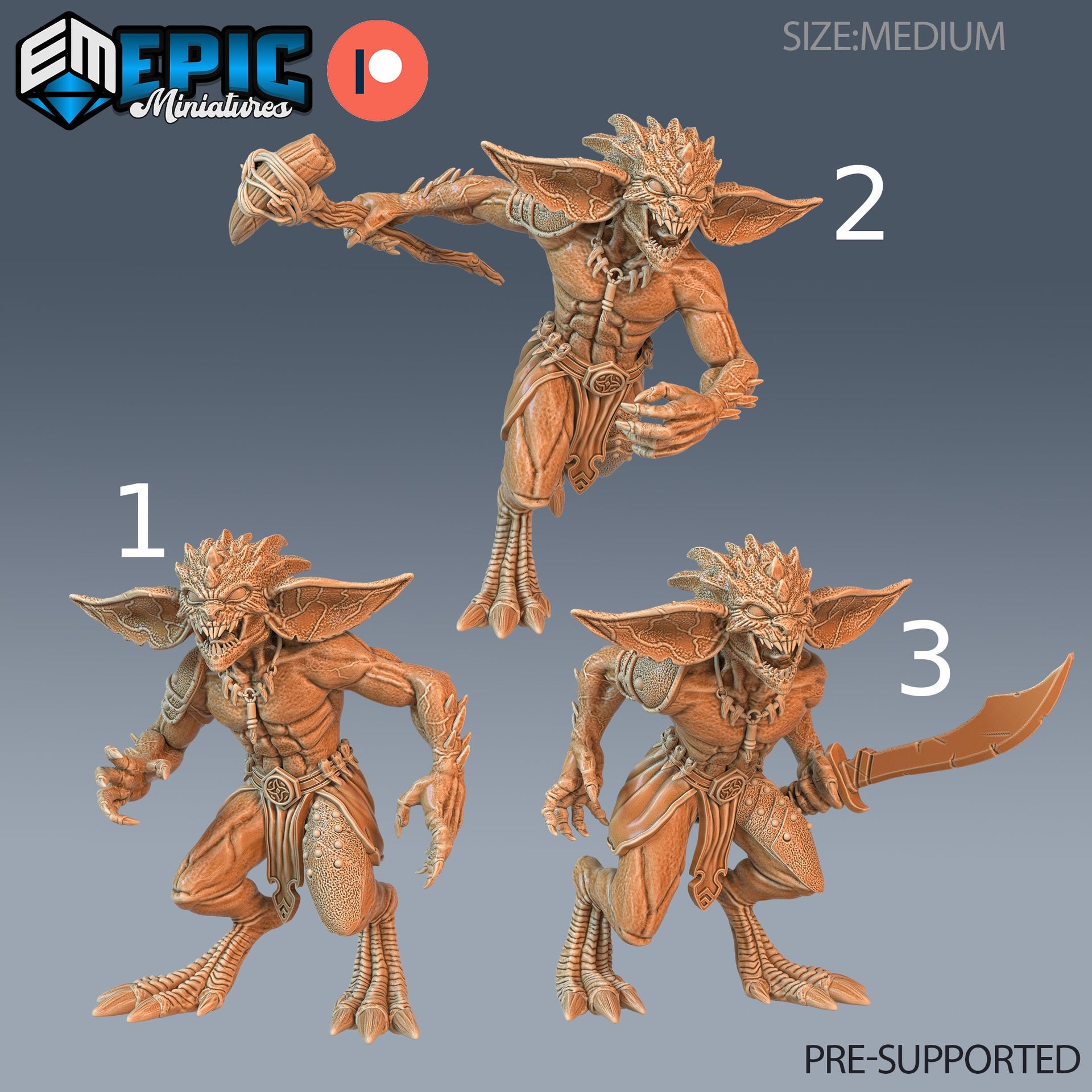 Savage Echo Goblin - Epic Miniatures | Pathfinder | 28mm | 32mm | Fighter