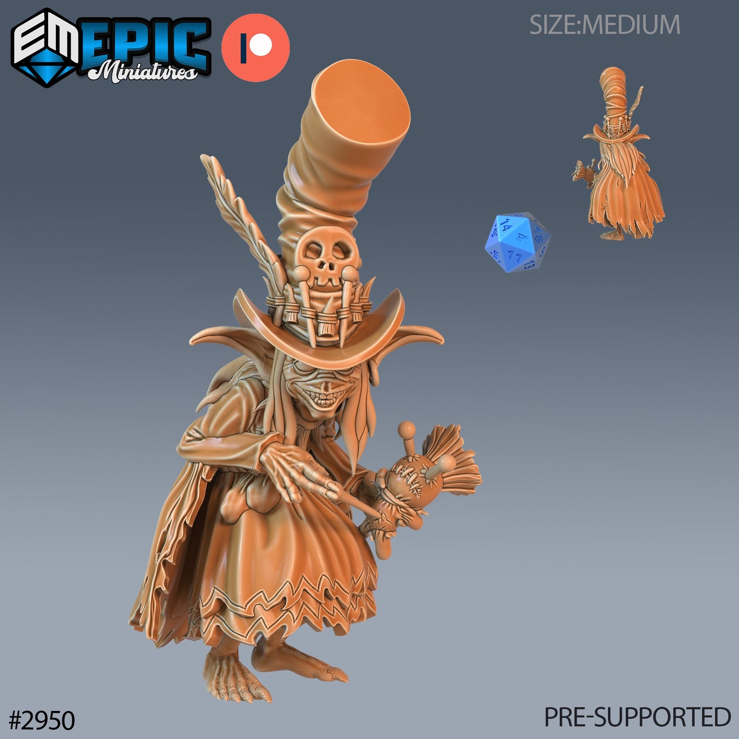 Voodoo Goblin - Epic Miniatures | Pathfinder | 28mm | 32mm | Sha,am | Warlock