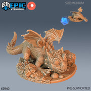 Baby Dragon - Epic Miniatures | Pathfinder | 28mm | 32mm | Lizard | Drake