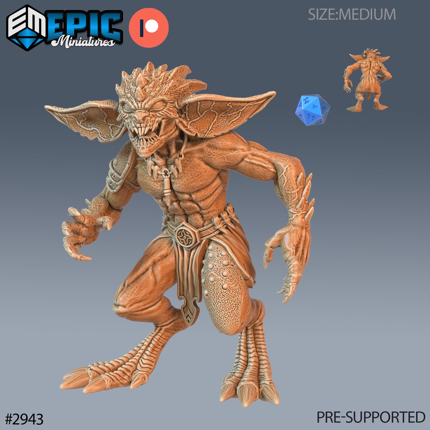 Savage Echo Goblin - Epic Miniatures | Pathfinder | 28mm | 32mm | Fighter