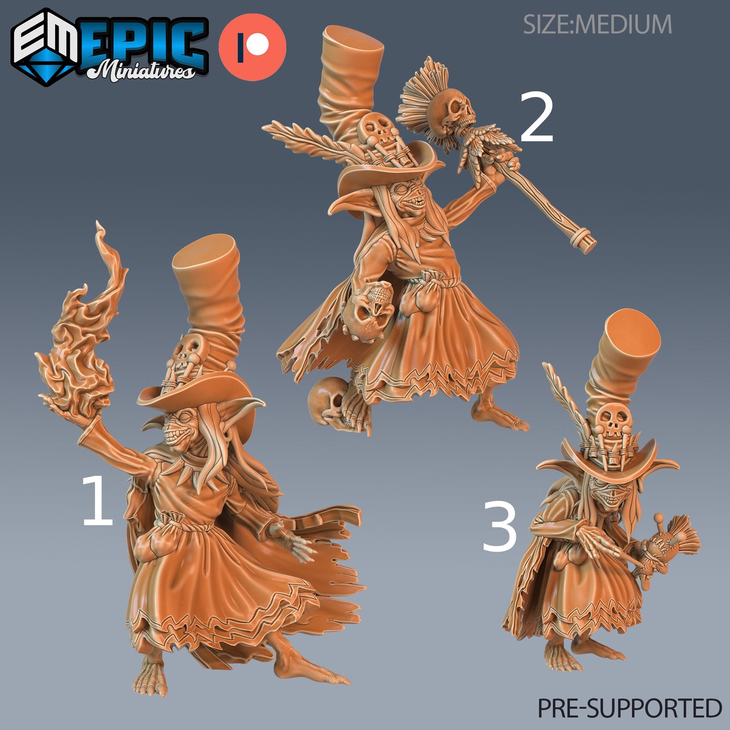 Voodoo Goblin - Epic Miniatures | Pathfinder | 28mm | 32mm | Sha,am | Warlock