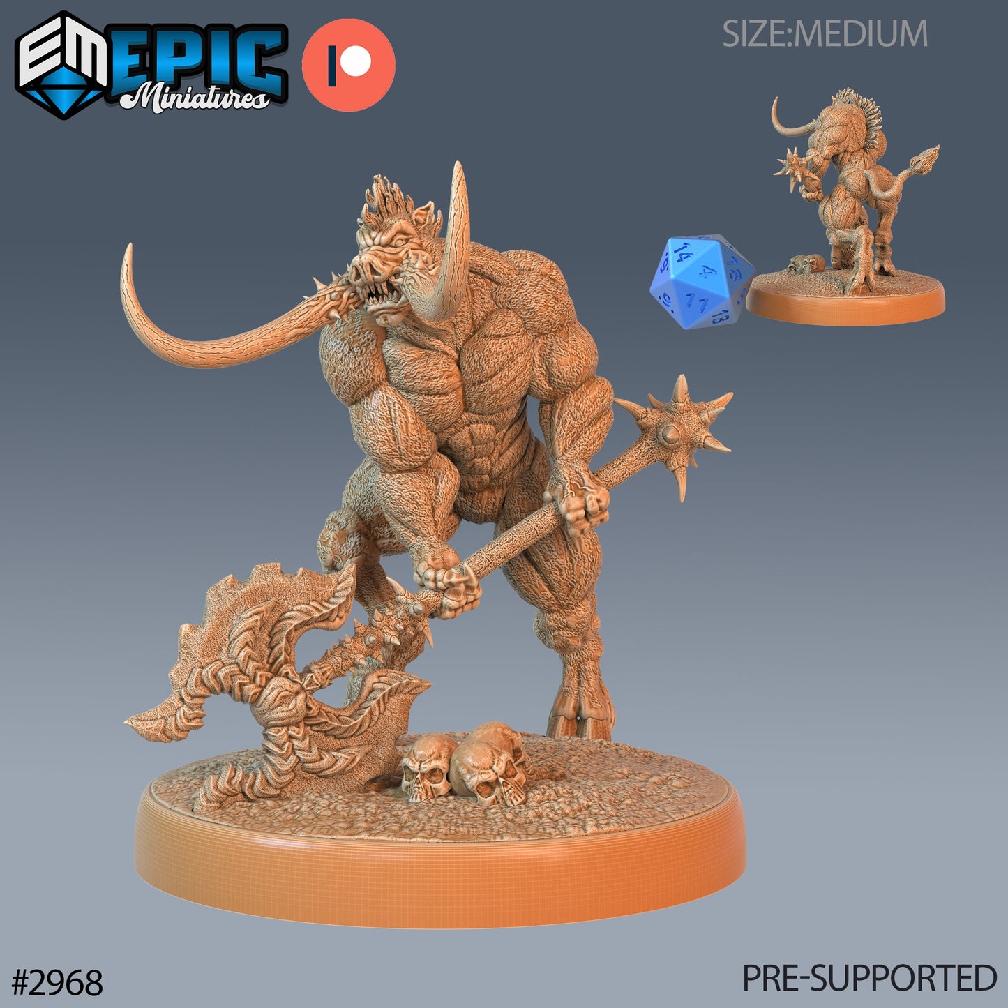 Wereboar - Epic Miniatures | Pathfinder | 28mm | 32mm | Lycanthrope