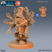 Frog Warlock - Epic Miniatures | Eternal Fungus | 28mm | 32mm | Frogfolk | Shaman | Sorcerer
