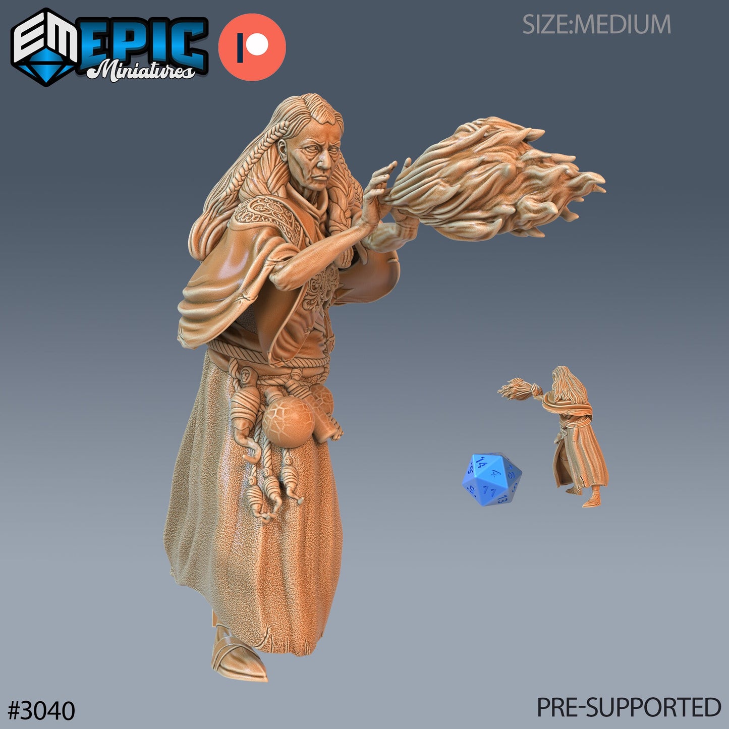 Swamp Hag - Epic Miniatures | Pathfinder | 28mm | 32mm | Witch | Shaman | Druid