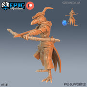 Crow Hood Ranger - Epic Miniatures | 28mm | 32mm | Birdfolk | Rogue | Bandit | Archer