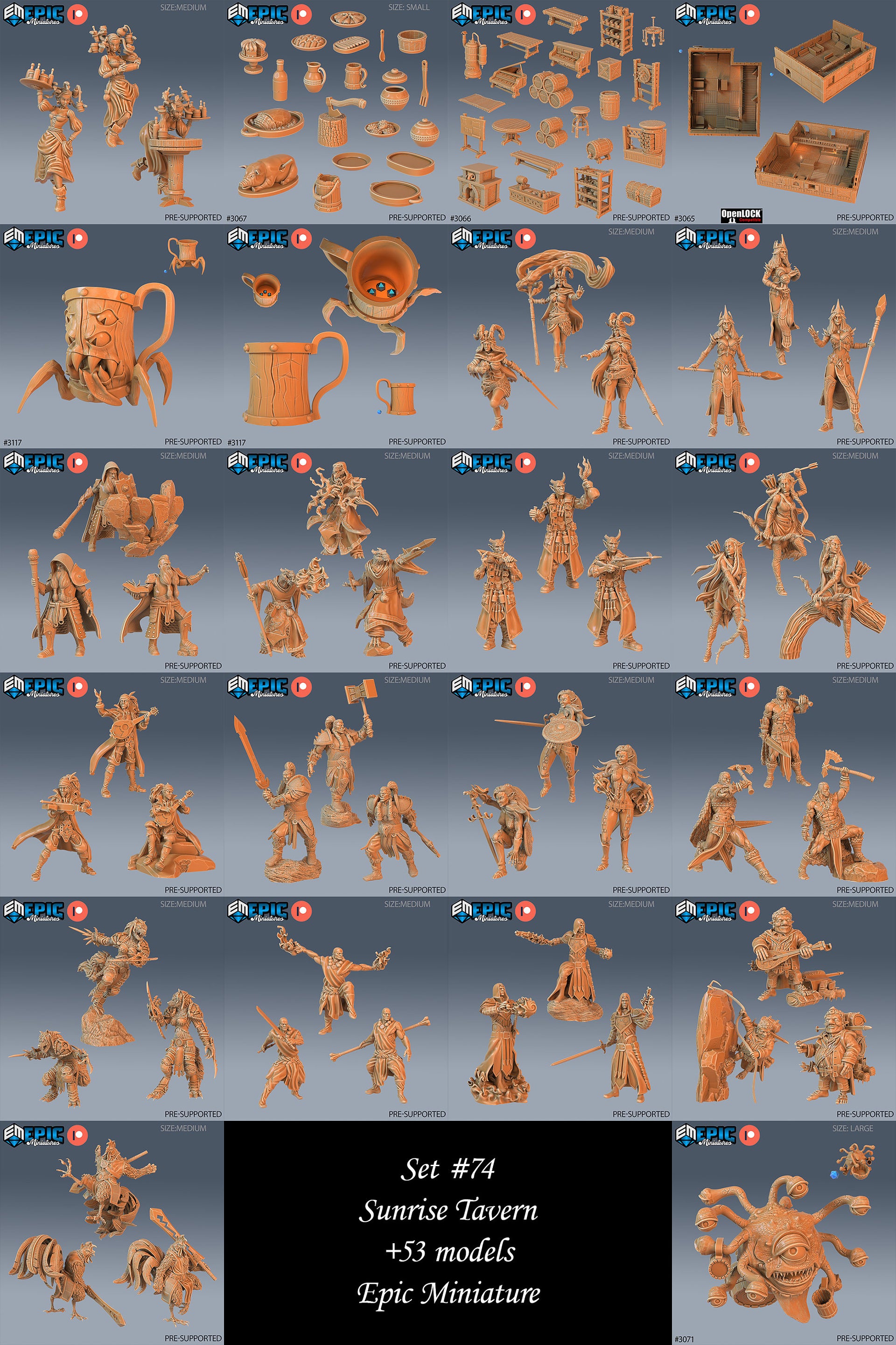 Warlock Player Character- Epic Miniatures | 28mm | 32mm | Wizard | Sorcerer | Paladin |  Pyromancer