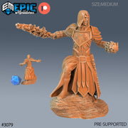 Warlock Player Character- Epic Miniatures | 28mm | 32mm | Wizard | Sorcerer | Paladin |  Pyromancer