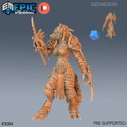 Werewolf Adventurer Female- Epic Miniatures | 28mm | 32mm | Assassin | Barbarian | Fighter | Mercenary