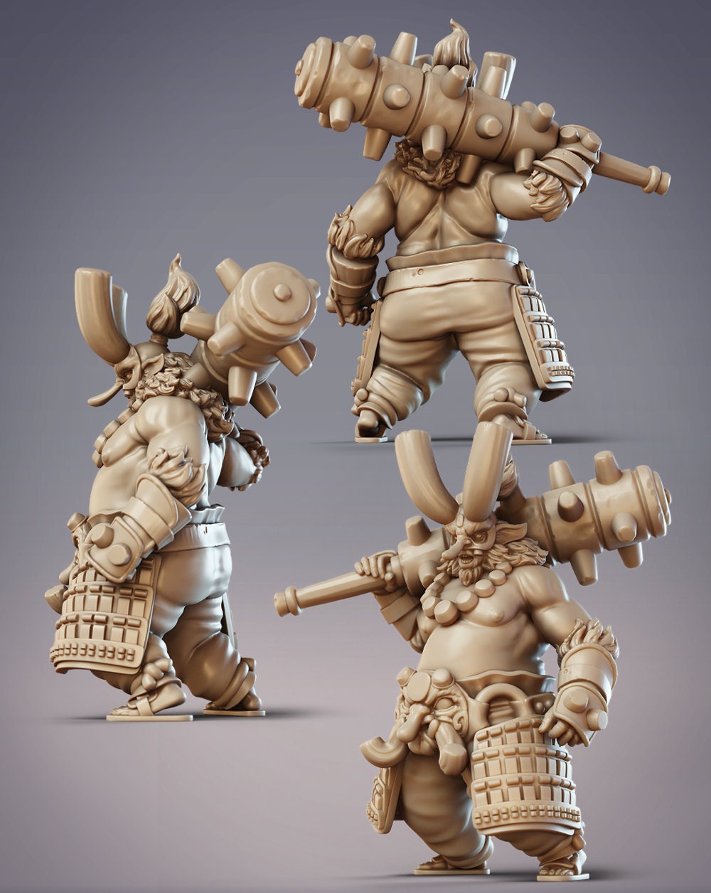 Daitengu Outlaw Zenkibo, Ogre Bandit - CobraMode | Miniature | Wargaming | Roleplaying Games | 32mm | Demon | Samurai | Shogun