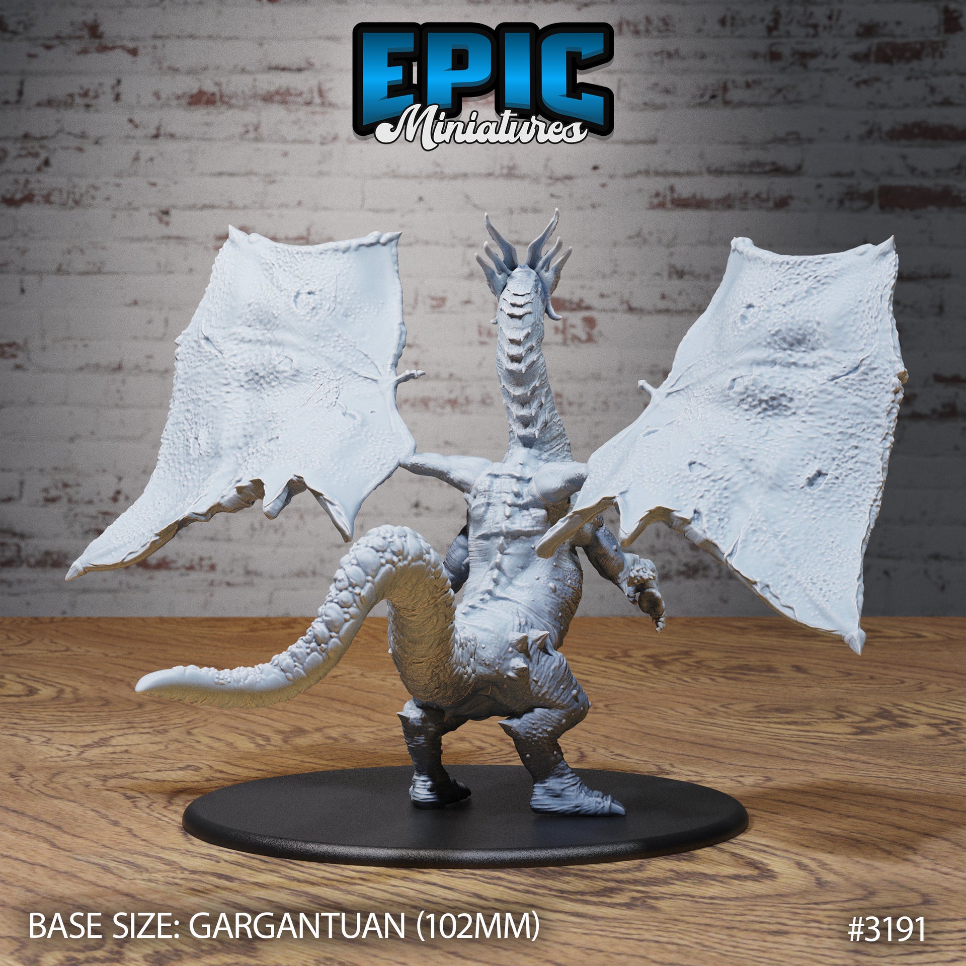Shadow Dragon- Epic Miniatures | 28mm | 32mm | PC | Black | Ancient | Gargantuan | Night