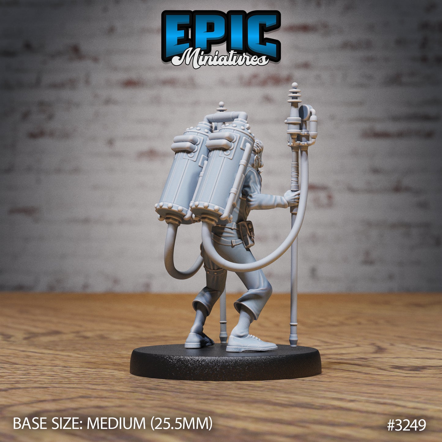 Inventor Joseph - Epic Miniatures | Steam Inventions | 28mm | 32mm | Steampunk | Scientist | Experiment | Tesla